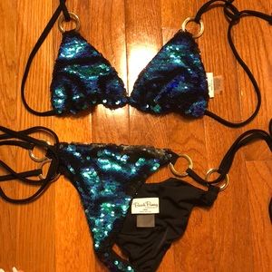 Beach bunny sequin swimsuit